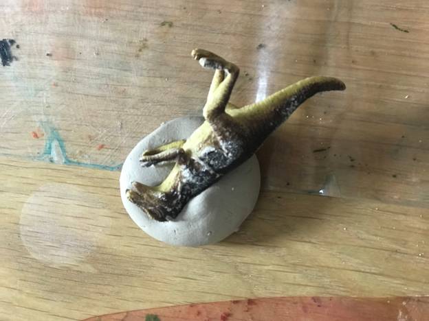 Step by step guide to make dinosaur fossil