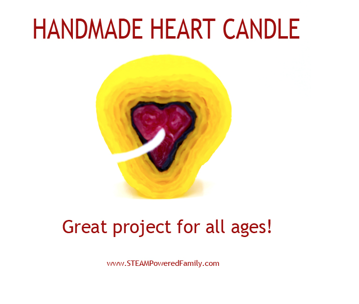 valentine's day - Handmade heart candle